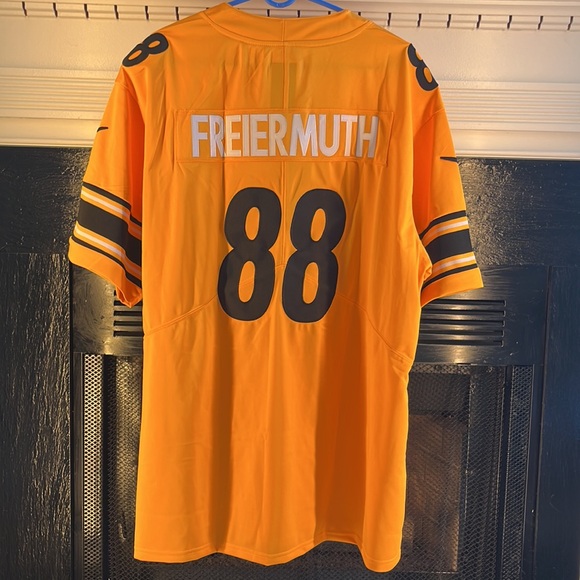 Pittsburgh Steelers Pat Freiermuth NFL Football Jersey Yellow Black Men Size XXL - Picture 2 of 6